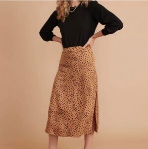 Marine Layer Zaria midi slip skirt